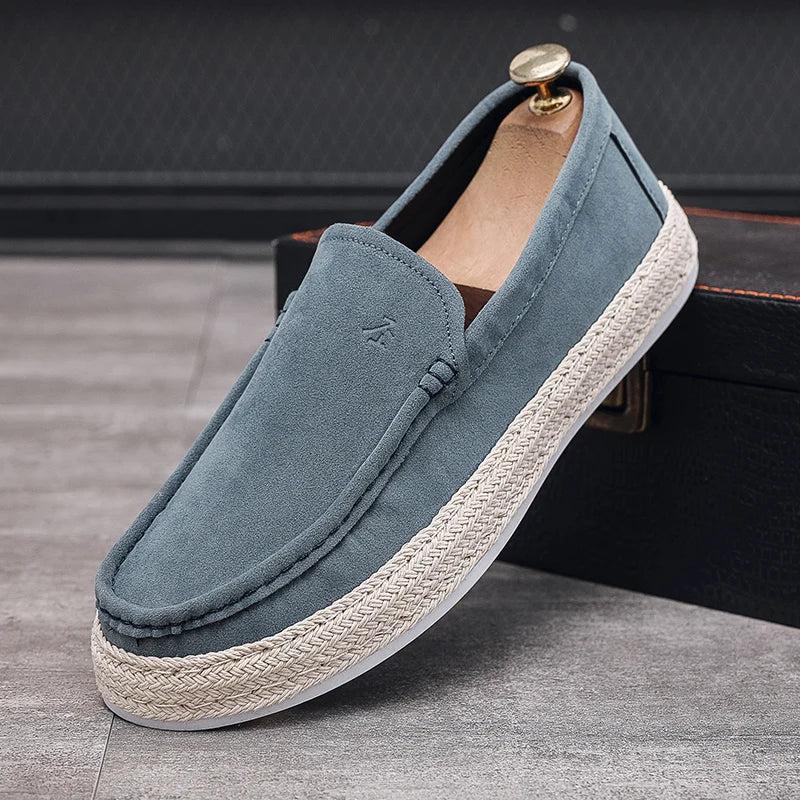 Men's Casual Slip-On Loafers - Comfortable Driving Shoes