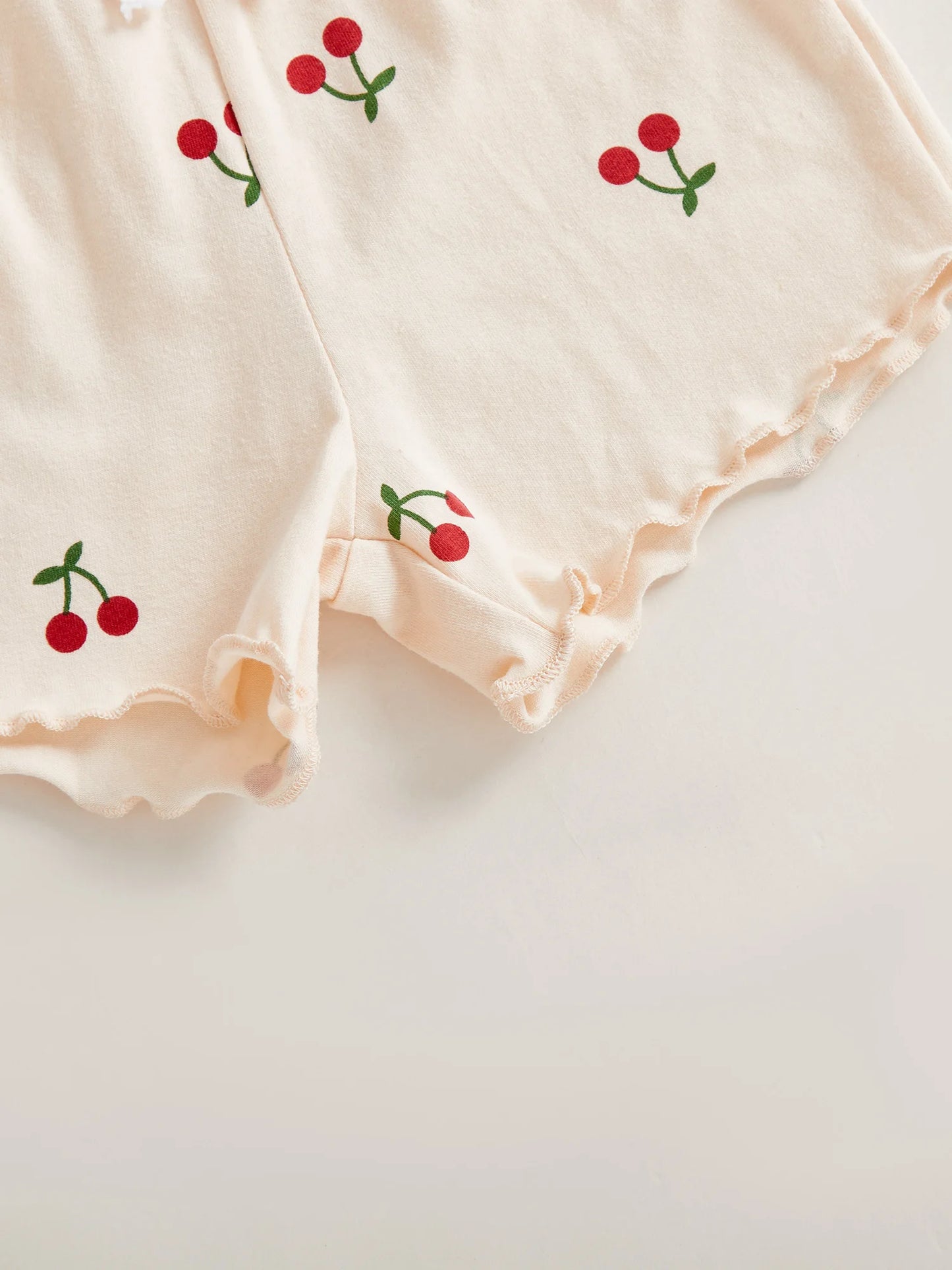 Baby Girls' Cherry Print Top & Shorts Set