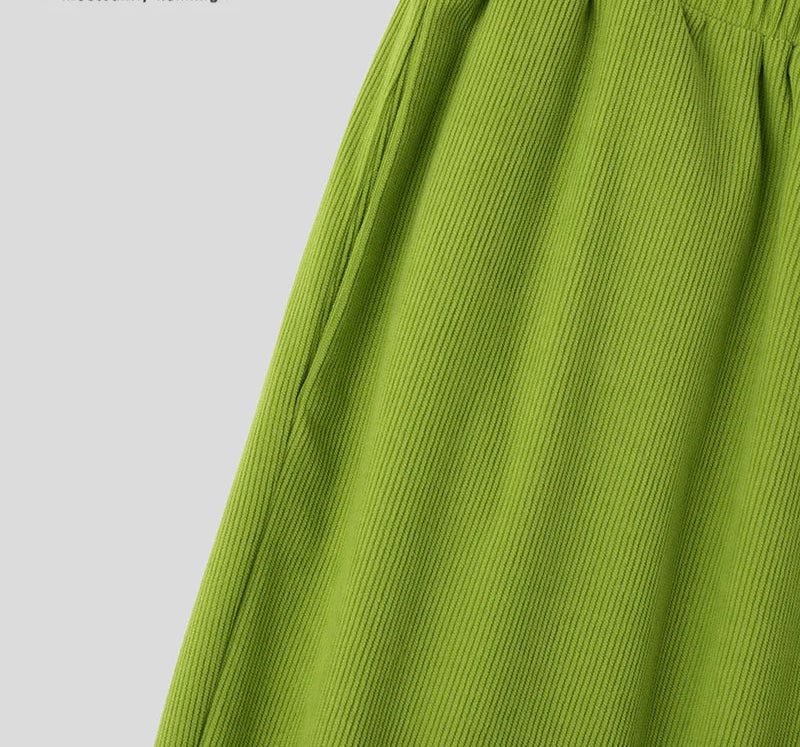 Men's Corduroy Fabric Wide Leg Trousers