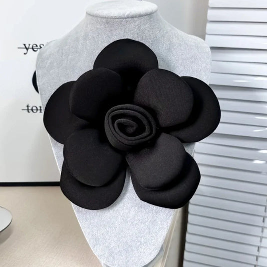 Handmade Camellia Flower Brooches - Elegant Fashion Corsage Bag Dress Badge Wedding Party Lapel Pins for Women Accessories