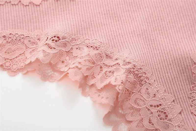 Women's Cotton Brazilian Briefs Set - 5 Pack Lace Underwear