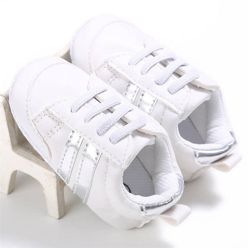 Newborn Baby Classical Sport Soft Sole PU Leather Sneakers Shoes