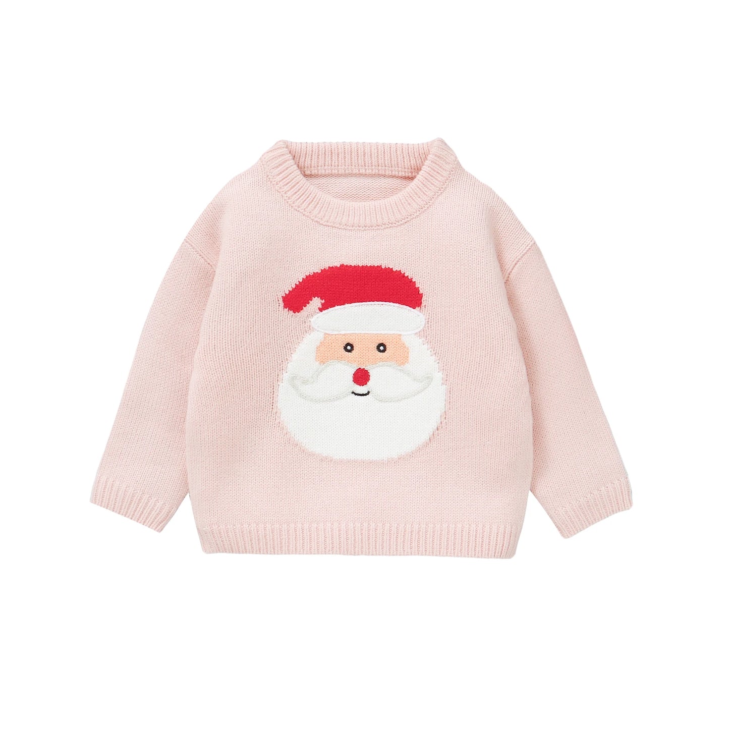 Christmas Baby Sweater - Santa & Reindeer Design (0-3Y)