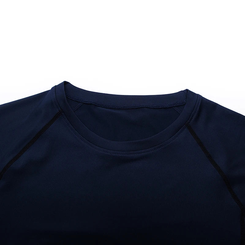 Men's Running Compression Short Sleeve Sport Gym Fitness Sweatshirt Jogging Tracksuit Athletic T-Shirt