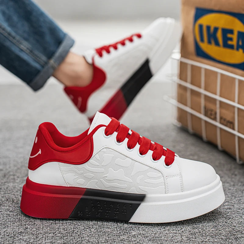 Men's Casual Platform Skateboard Tennis Sports Comfortable Vulcanized Sneakers