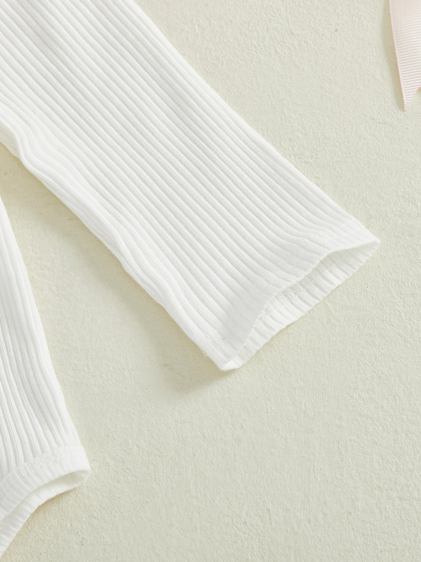 Newborn Baby 4-Piece Outfit Set - Long Sleeve Romper, Pants, Belt & Headband