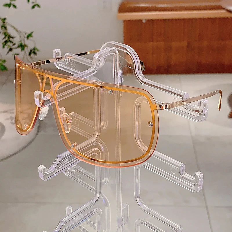 Unisex Pilot Trends Retro Metal Decor Sunglasses