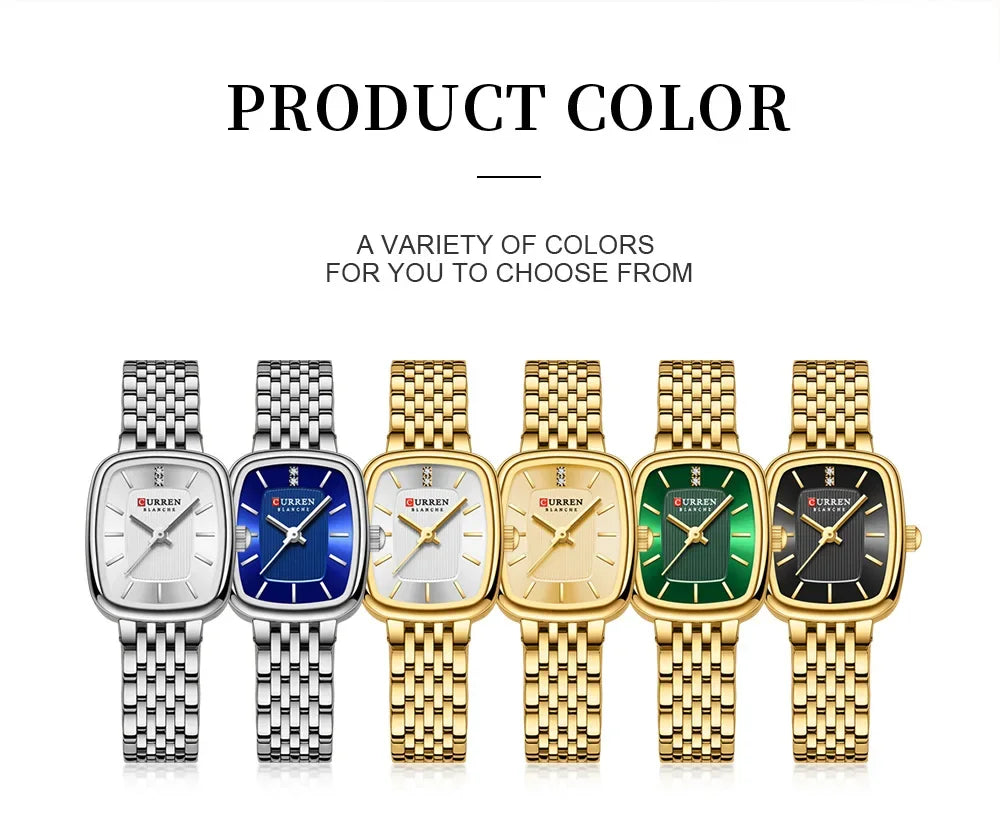 Luxury Women's Waterproof Watch - Stainless Steel Band Quartz Wristwatch