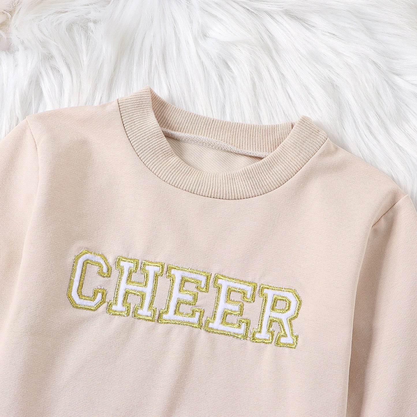 Mommy, Mummy and Child Family Matching Outfits Long Sleeve Letter Embroidery Pullover Sweatshirt Top 0-3Y