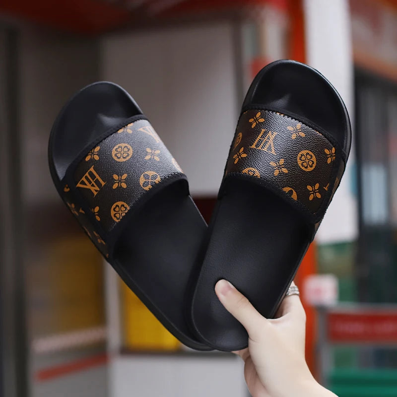 Men's Summer Slippers Sport Slides Quick Dry Beach Sandals  Flip Flops