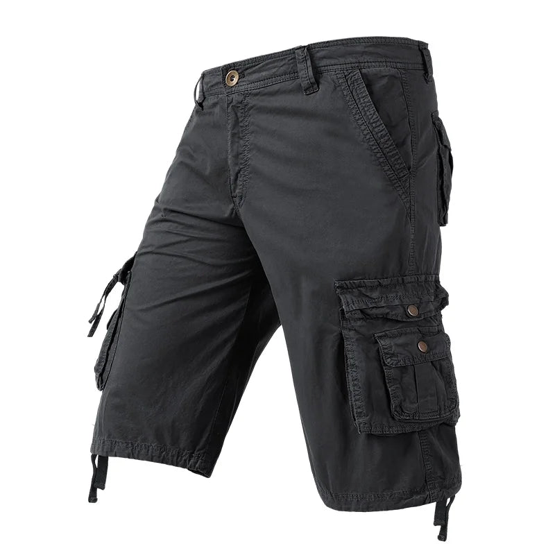 Men's Summer Cargo Cotton Multi Pocket Causal Shorts