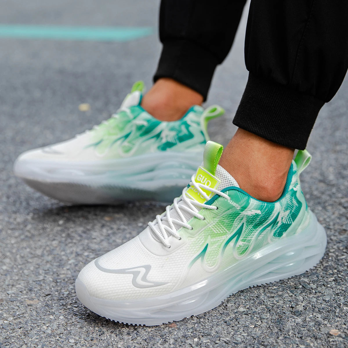 Men's Summer Breathable Sports Light Running Tennis Casual Sneakers Platform Trainers Shoes