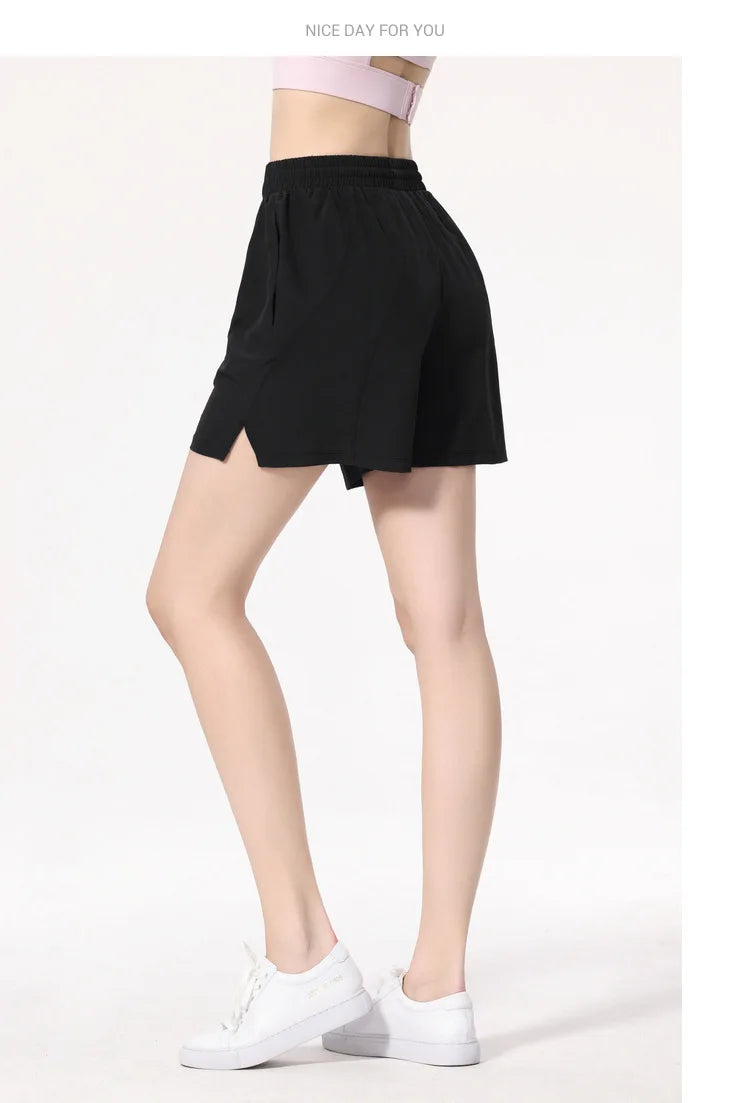Women's Loose Running Shorts | Drawstring Waist with Pockets, Quick Dry S–XL