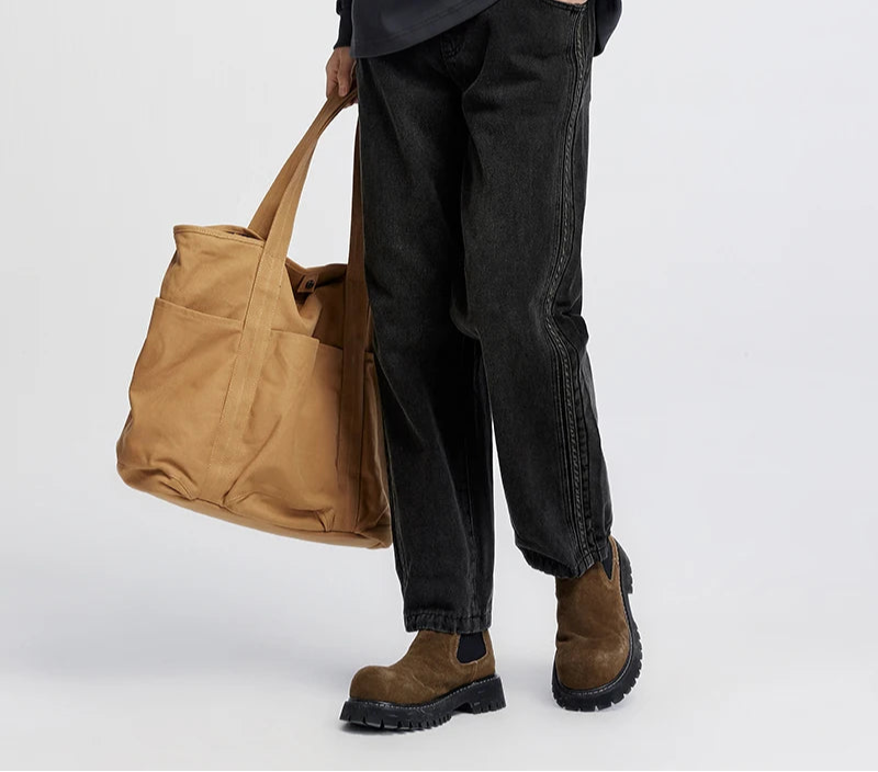 Retro Loose Straight Leg Jeans - Versatile Autumn Long Pants
