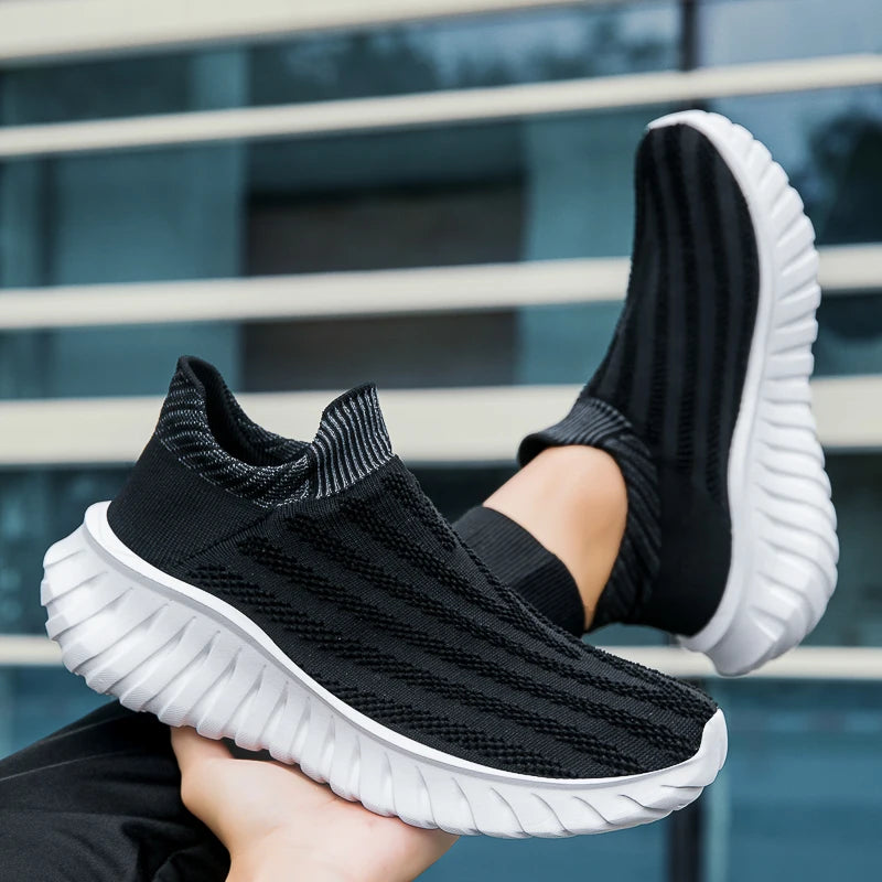 Platform Slip-On Sneakers - Comfortable Tennis Trainers