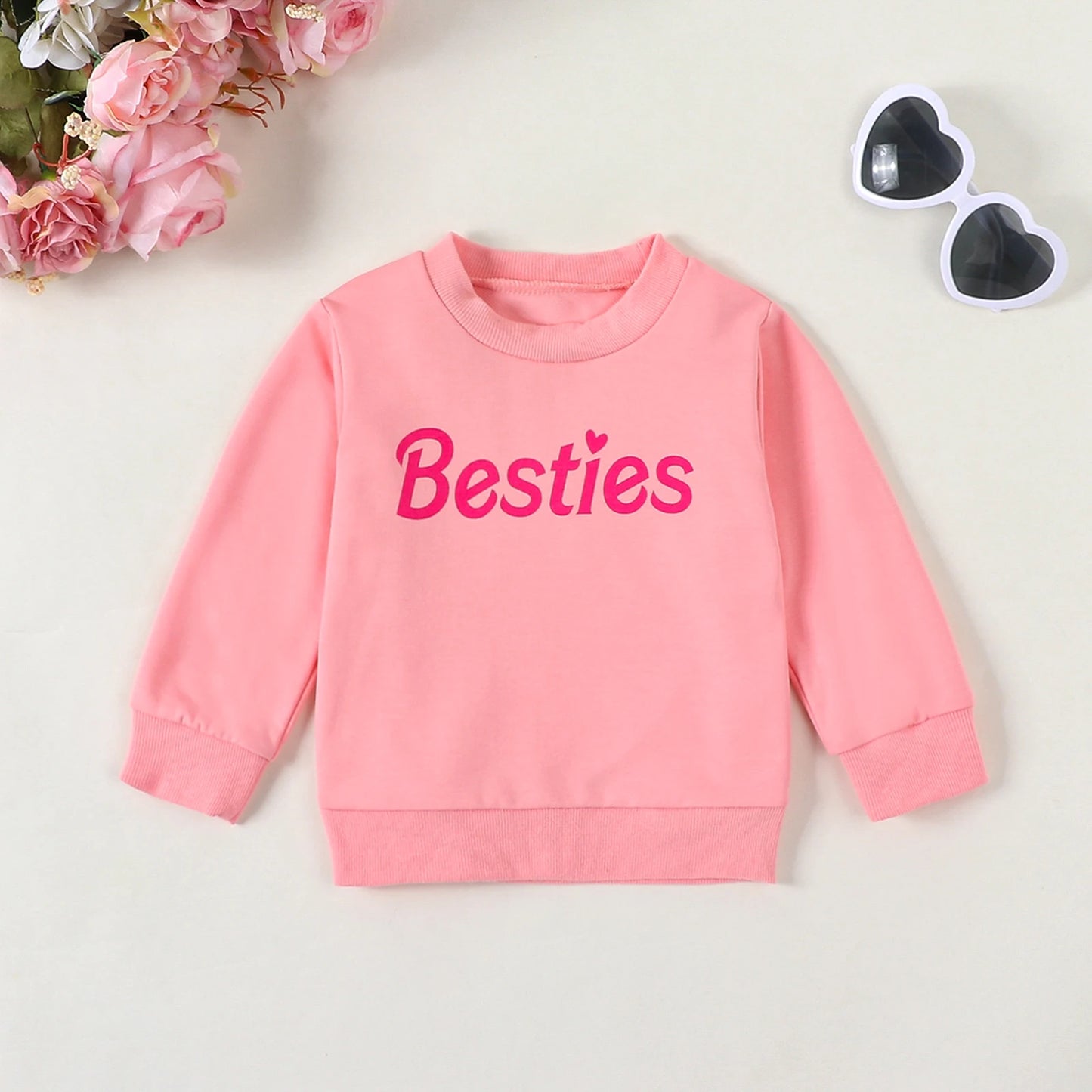 Mommy and Me Family Matching Outfits Long Sleeve Letter Print Autumn Pullovers Sweatshirt Top