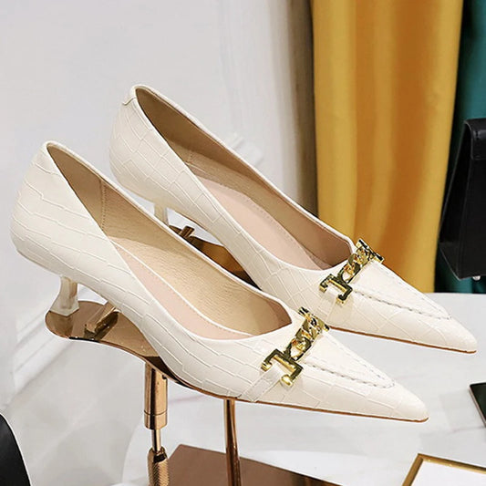 Patent Leather Stiletto Pumps - Professional Office Heels Available in 12 Colors