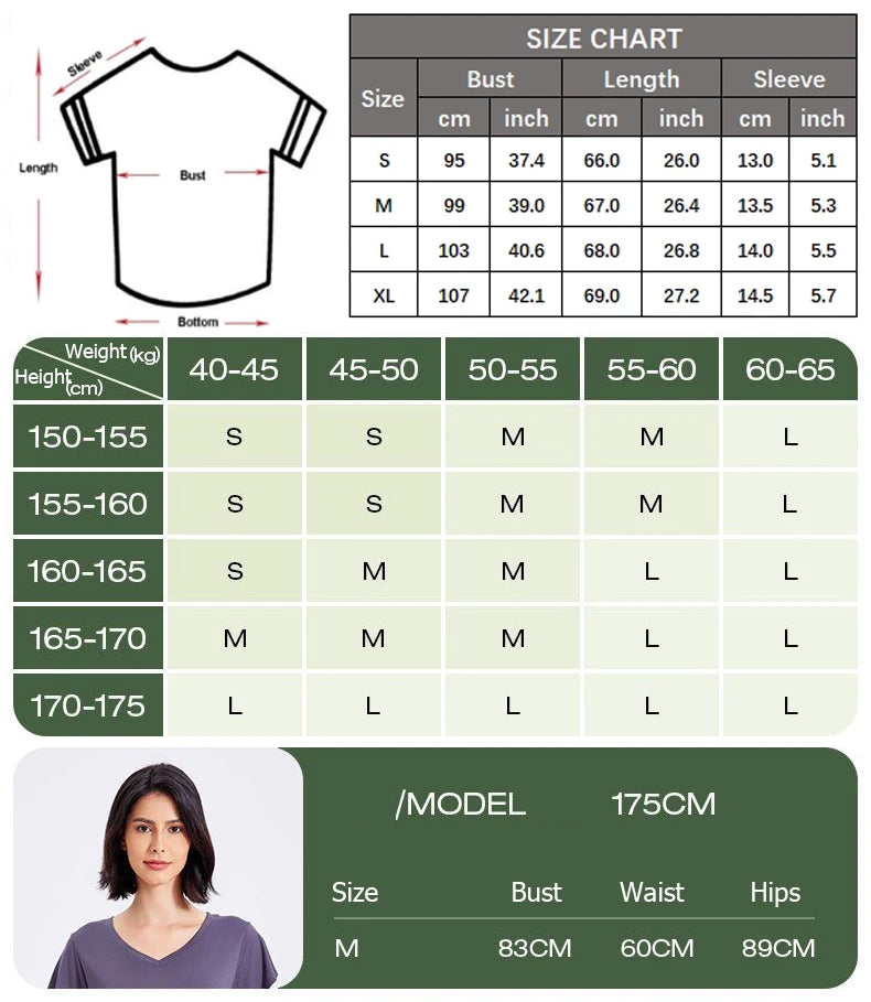 Women's Yoga Short Sleeve Gym Running Top Loose Breathable Workout Blouse Sportswear Fitness T-Shirt