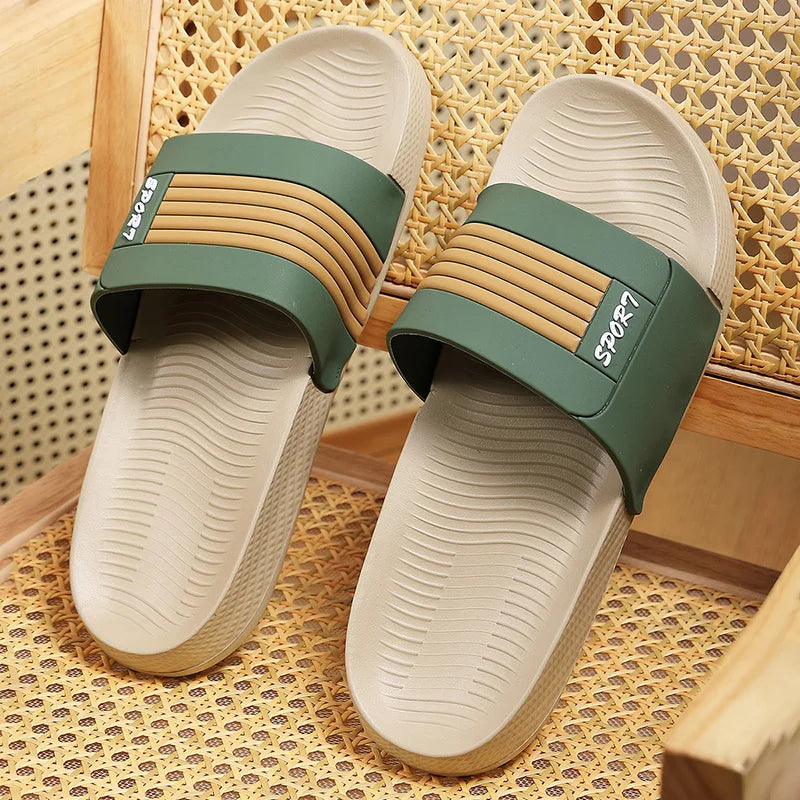 Men's Summer Slippers  Sandals Outdoor Clogs Soft Beach Slippers Comfortable Slides