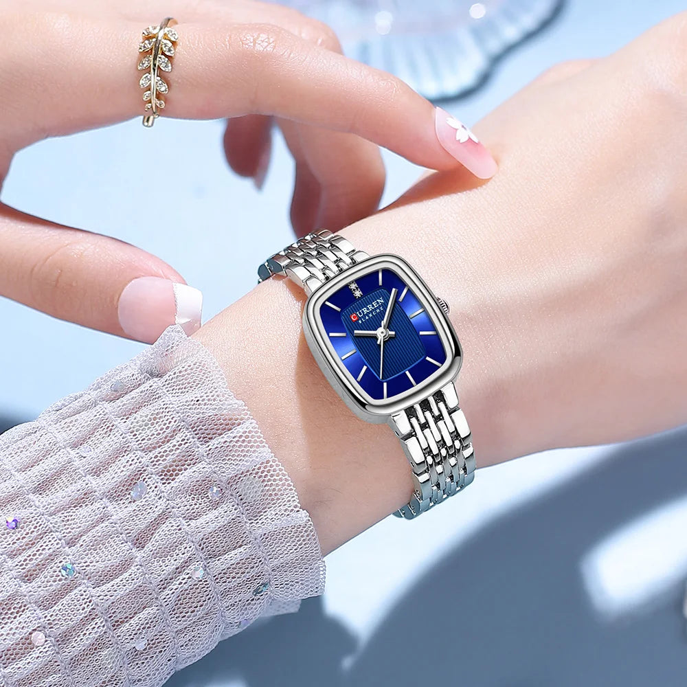 Luxury Women's Waterproof Watch - Stainless Steel Band Quartz Wristwatch