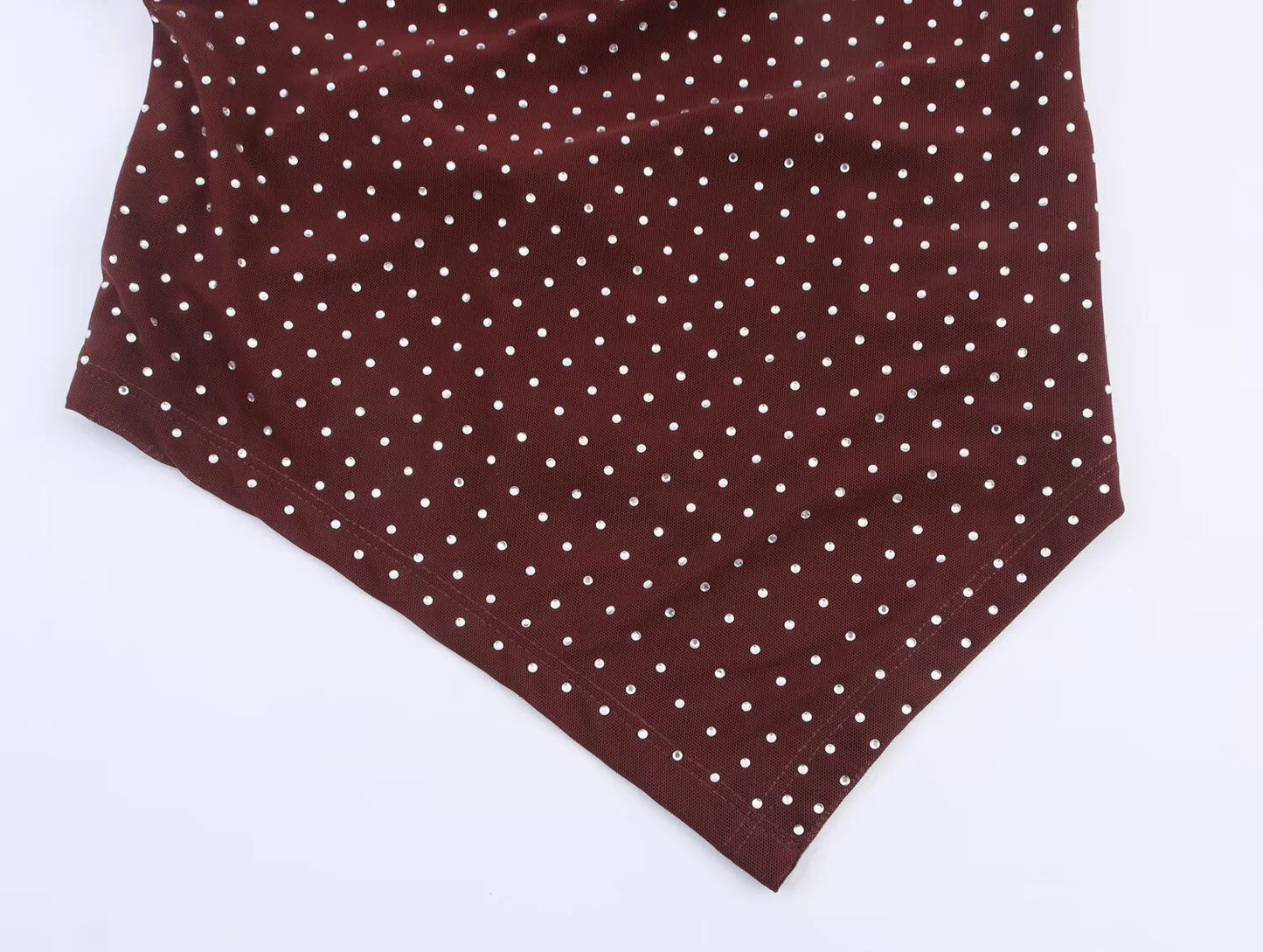 Women's Polka Dot Halter Neck Camisole - Backless Summer Top