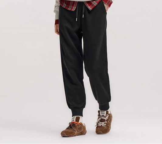 Women's Thermal Fleece Joggers - Antibacterial Winter Sweatpants Casual Wear