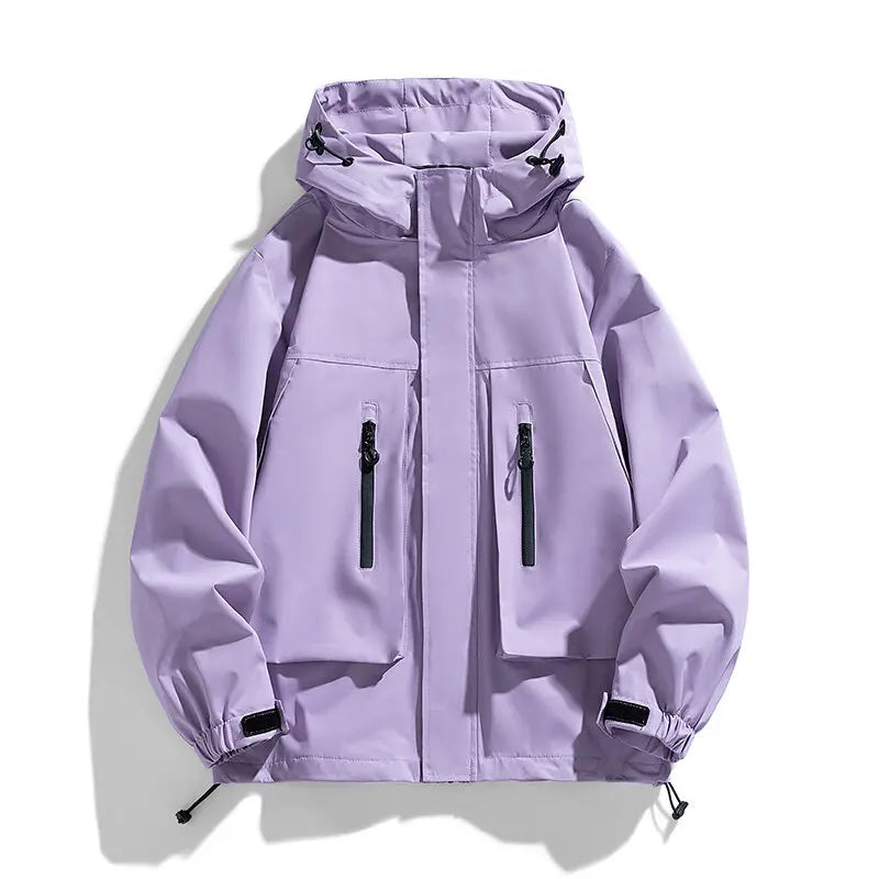 Men's Cargo Hooded Windproof Jacket - Outdoor Casual Loose Outerwear