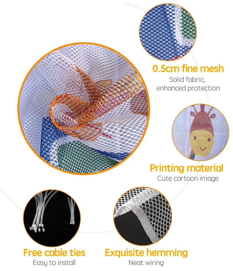 Safety Net for Stairs & Balconies - Thicken Fine Mesh Child Protection Gate