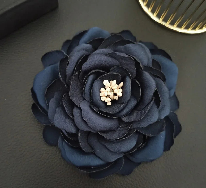 Elegant Fabric Flower Brooch - Lapel Pin Badge for Women