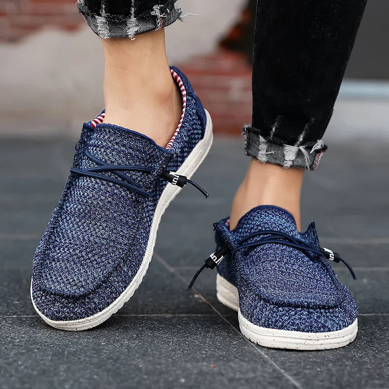 Men's Slip-On Casual Sneakers - Breathable Skateboard Loafers