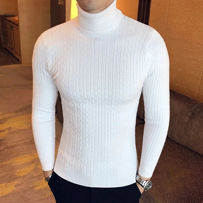 Men's Turtleneck Pullovers Sweater