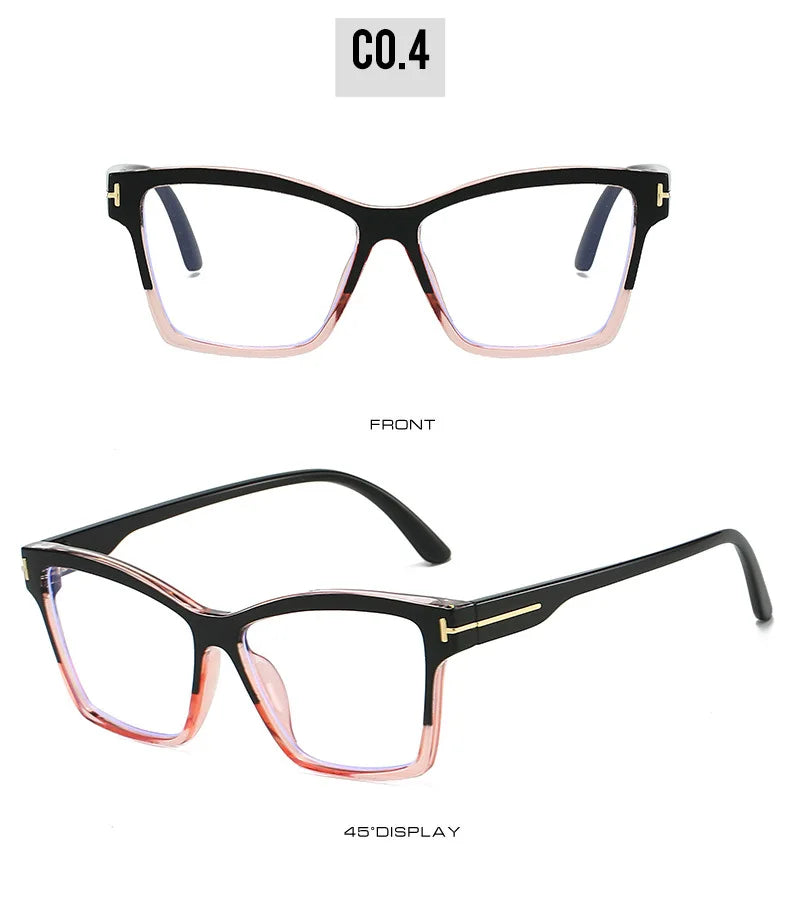Anti Blue Light Cat Eye Glasses - Fashionable Retro Eyeglass Frame