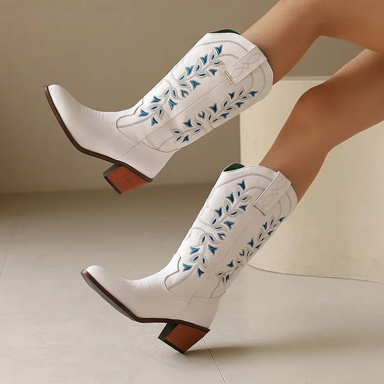 Colour Block Totem Print Chelsea Boots