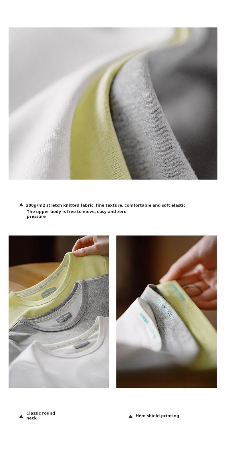 Women's Anti-Bacterial Basic T-Shirt - Slim Fit Summer Top