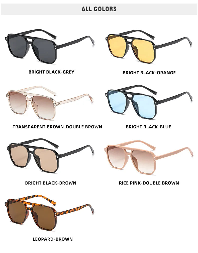 Men's Retro Plastics Frame UV400
