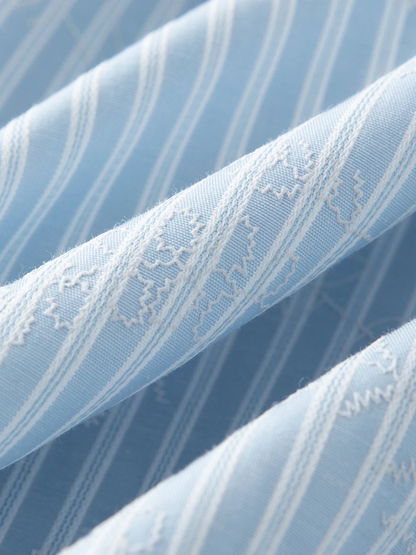 Plus Size Striped Shirt Dress with Navy Collar & Bow Detail