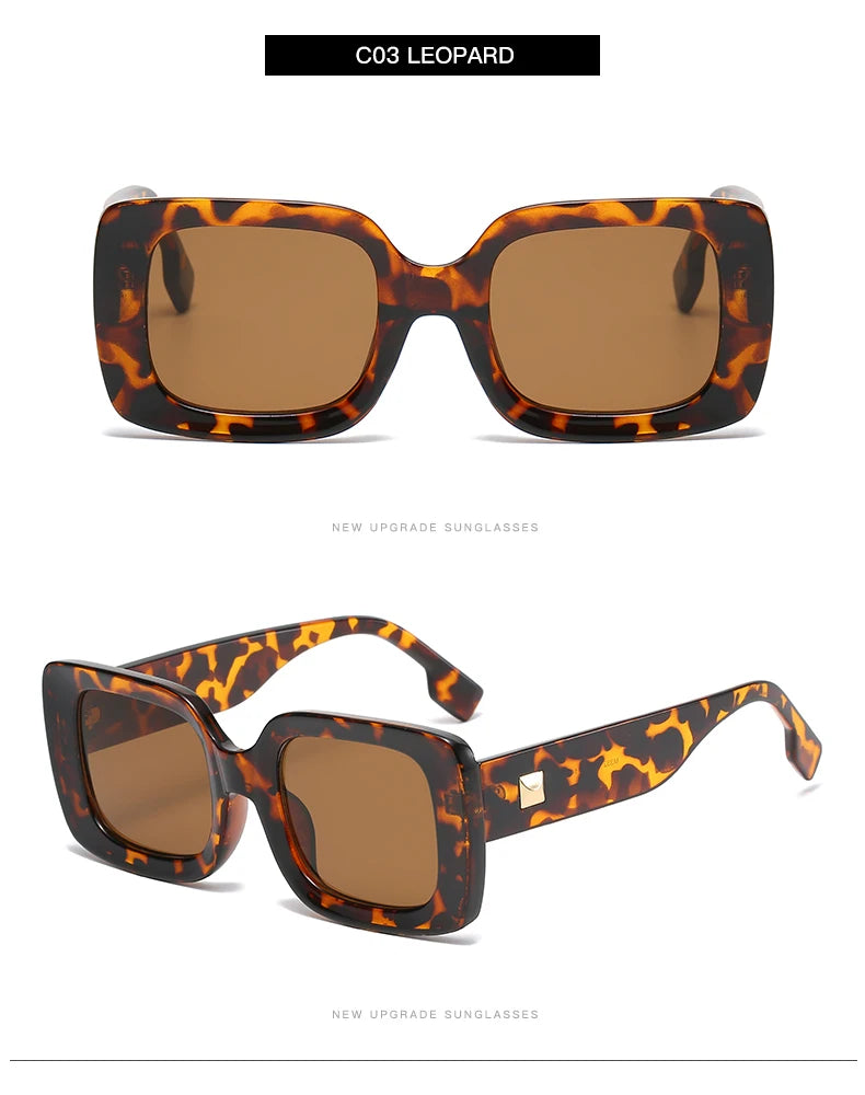 Women's 1/4pcs Set Fashion Small Rectangle Sunglasses  UV400