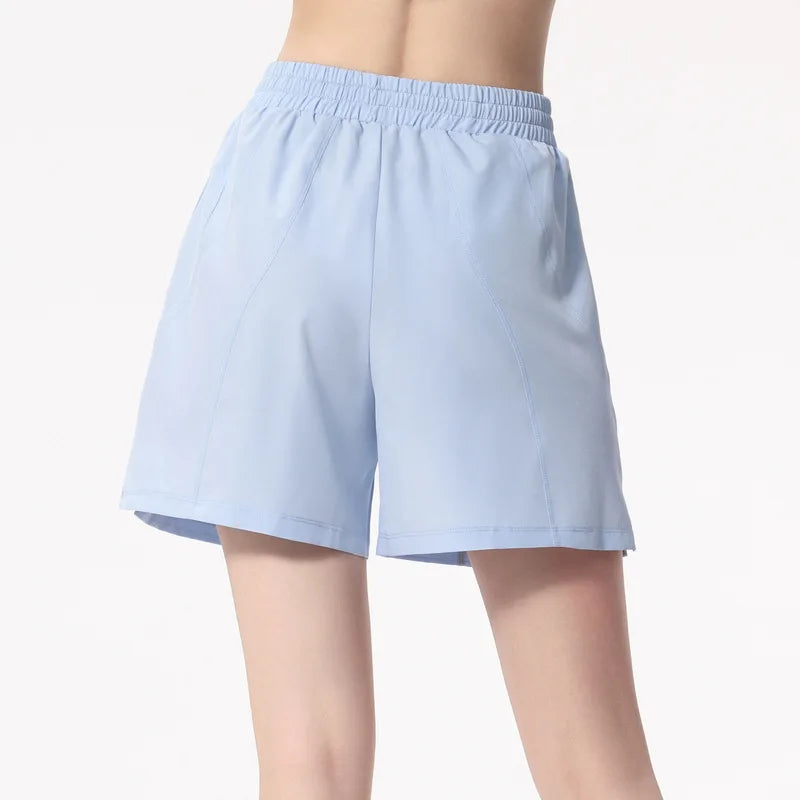 Women's Loose Running Shorts | Drawstring Waist with Pockets, Quick Dry S–XL