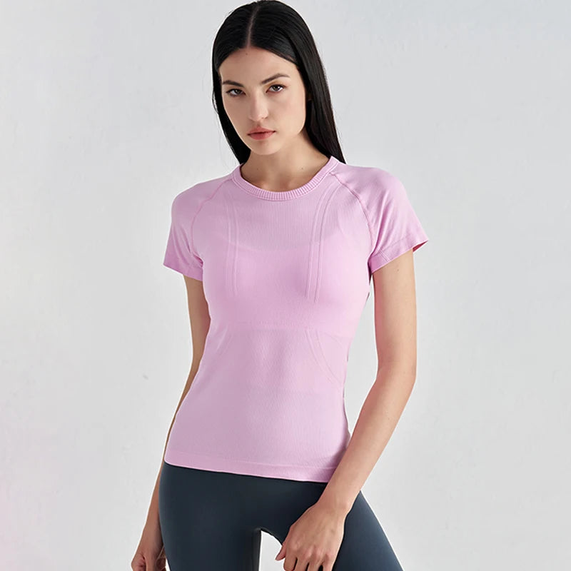 Seamless Short Sleeve Fitness Top
