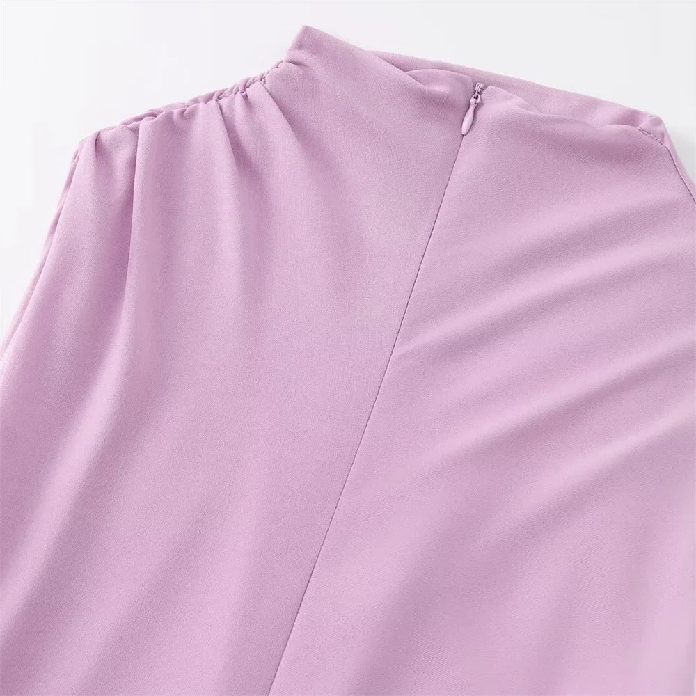 Pleated Maxi Dress