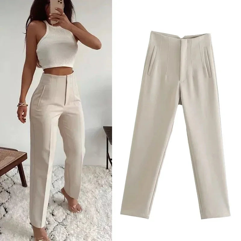 Women's High waist Pencil Trousers