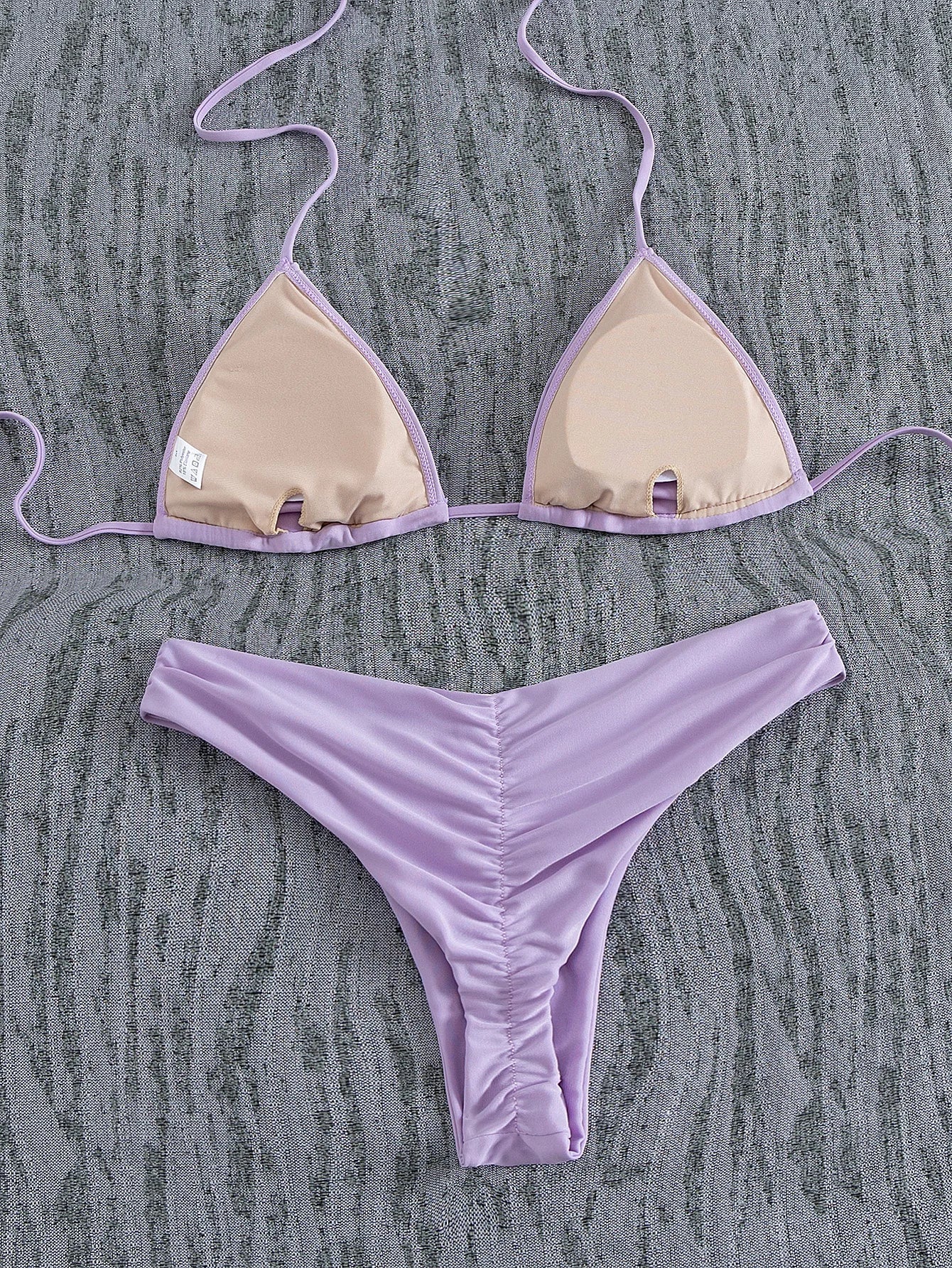 Braided V-Neck Halter Bikini Set - Summer Beachwear