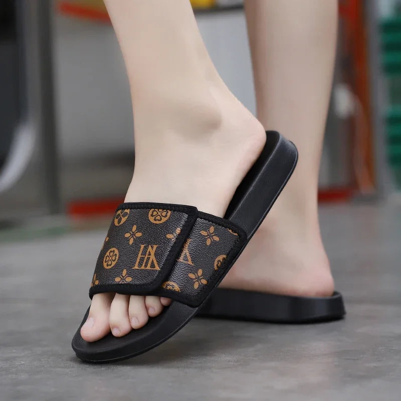 Men's Summer Slippers Sport Slides Quick Dry Beach Sandals  Flip Flops