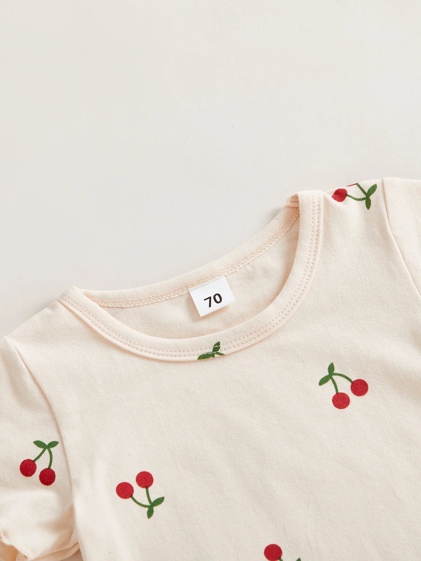 Baby Girls' Cherry Print Top & Shorts Set