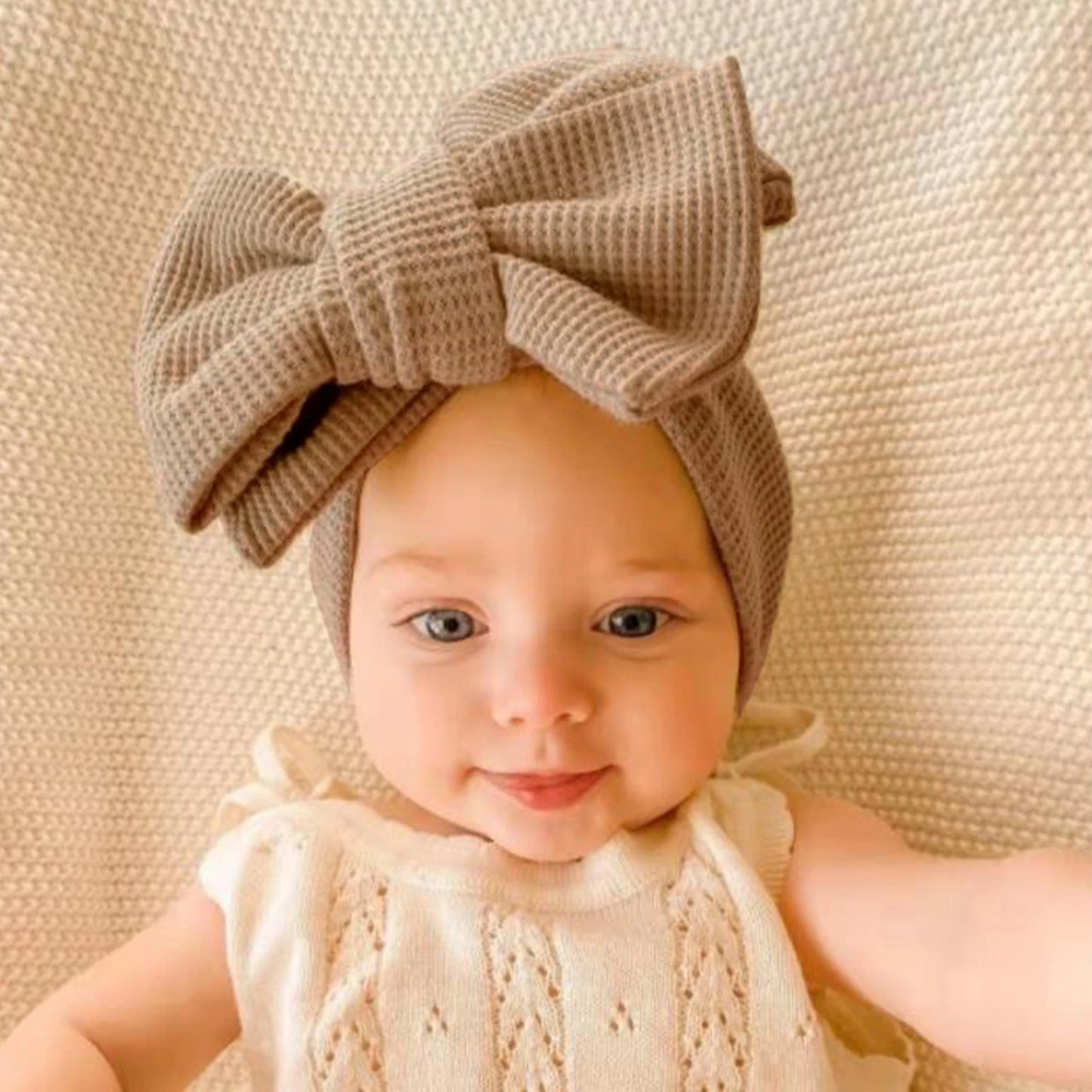 Infant Baby Girl Bow Headband Cute Stretch Bowknot Sweat Hair Bands Clothing Accessories