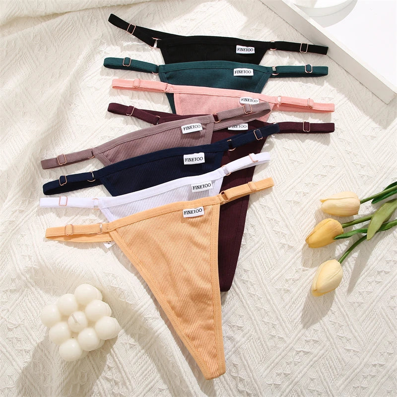 Women's Cotton Thong Underwear 3-Pack