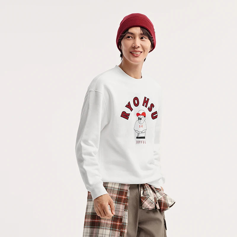 Men's Winter Embroidered Hoodie - Couple Matching Streetwear with Illustration Art Patterns