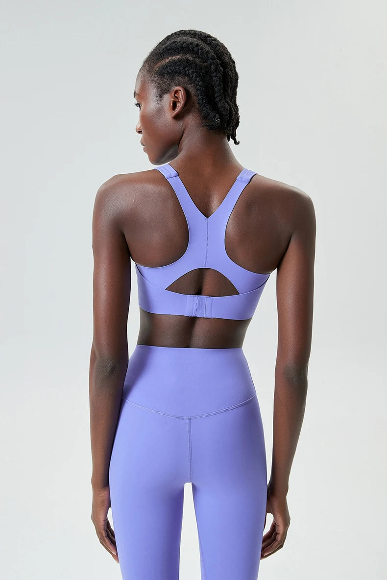 Women's High Impact Fitness Yoga Bra Buttery Soft Gym Running Breathable Quick Dry Sports Vest