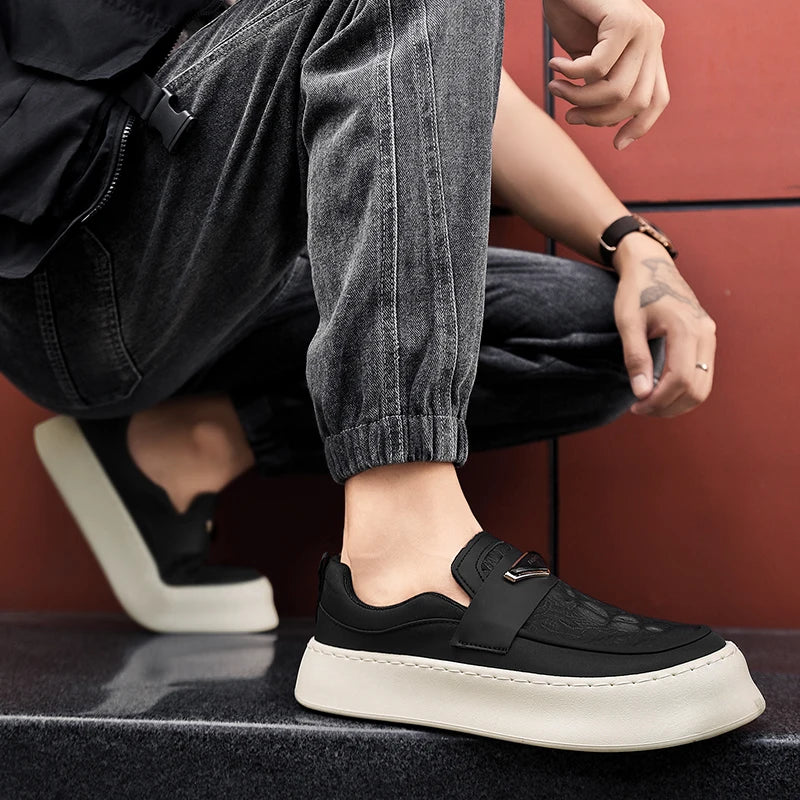 Men's Comfortable High Quality Soft Sneaker Flat Slip On Shoes