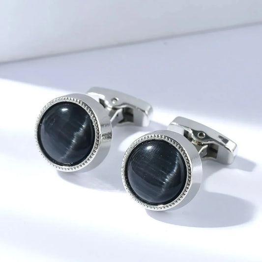 Men's Round Quality Cufflinks